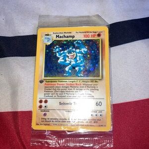 Sealed machamp Pokémon holographic 1st edition